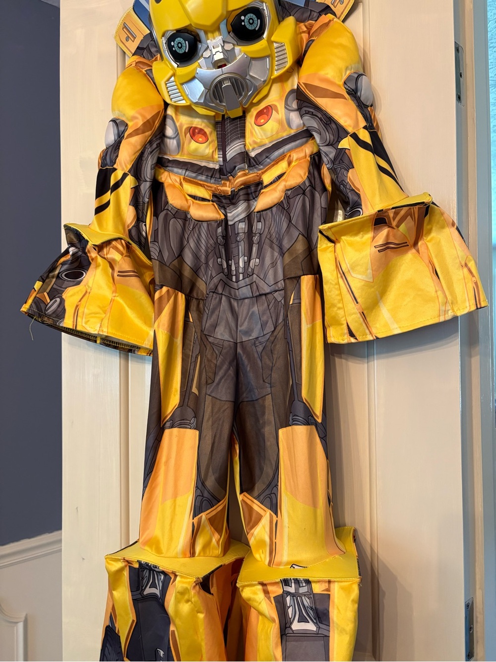 Disguise Yellow and Black Bumblebee Robot Kids Costume